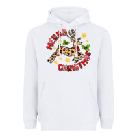 White merry christmas deer Heavyweight Hoodie - MaliasSmallBusiness