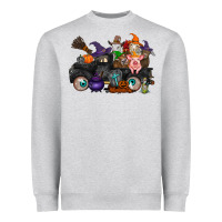 Heather Grey halloween farm animals truck Heavyweight Sweatshirt - RacoonDesign