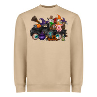 Mushroom halloween farm animals truck Heavyweight Sweatshirt - RacoonDesign