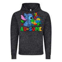 Vintage Black ausome stitch autism Vintage Hoodie - Zillion Design Studio