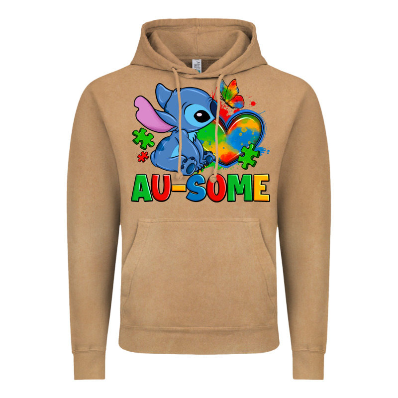 Ausome Stitch Autism Vintage Hoodie by Zillion Design Studio | Teevron