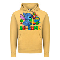 Vintage Mustard ausome stitch autism Vintage Hoodie - Zillion Design Studio