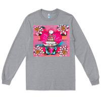 Heather Grey v.d gnome and lotus tumbler Long Sleeve Tee - AdoDesignShop