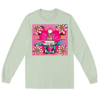 Matcha v.d gnome and lotus tumbler Long Sleeve Tee - AdoDesignShop
