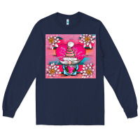 Navy v.d gnome and lotus tumbler Long Sleeve Tee - AdoDesignShop