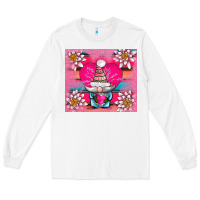 White v.d gnome and lotus tumbler Long Sleeve Tee - AdoDesignShop
