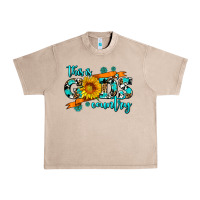 French Oak this is gods country sunflower Urban Heavy Tee - AdoDesignShop