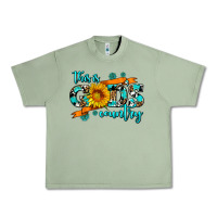 Oil Green this is gods country sunflower Urban Heavy Tee - AdoDesignShop