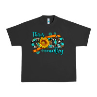 Pigment Black this is gods country sunflower Urban Heavy Tee - AdoDesignShop