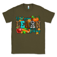 Army Green y'all gonna learn today pumpkin and pen Classic Tee - AdoDesignShop
