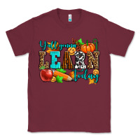 Burgundy y'all gonna learn today pumpkin and pen Classic Tee - AdoDesignShop