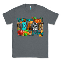 Charcoal Heather y'all gonna learn today pumpkin and pen Classic Tee - AdoDesignShop