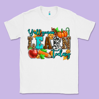 Y'all Gonna Learn Today Pumpkin And Pen Classic Tee Designed By Adodesignshop