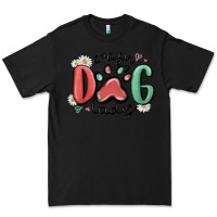Black crazy dog lady Premium Tee - MaliasSmallBusiness