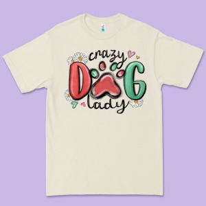 Crazy Dog Lady Premium Tee Designed By Maliassmallbusiness