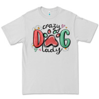 Dove Grey crazy dog lady Premium Tee - MaliasSmallBusiness