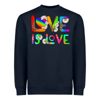 Navy love is love Heavyweight Sweatshirt - HRA Design Shop