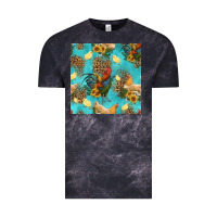 Cloud Black poultry animals seamless pattern Vintage Tee - HRA Design Shop