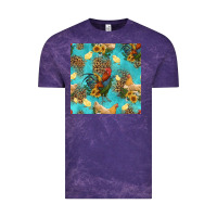 Cloud Purple poultry animals seamless pattern Vintage Tee - HRA Design Shop