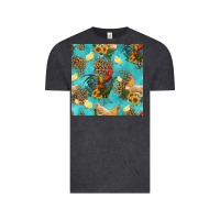 Vintage Black poultry animals seamless pattern Vintage Tee - HRA Design Shop