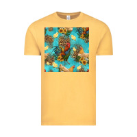 Vintage Mustard poultry animals seamless pattern Vintage Tee - HRA Design Shop