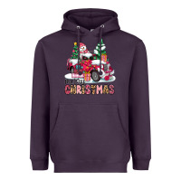 Plum pink merry christmas Heavyweight Hoodie - MaliasSmallBusiness