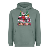 Sage pink merry christmas Heavyweight Hoodie - MaliasSmallBusiness