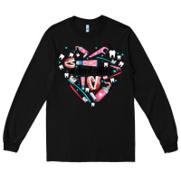 Black dental life element heart Long Sleeve Tee - AdoDesignShop