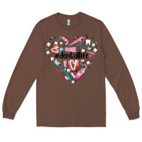 Chestnut dental life element heart Long Sleeve Tee - AdoDesignShop