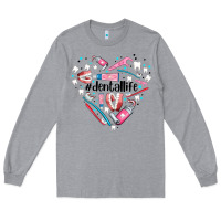 Heather Grey dental life element heart Long Sleeve Tee - AdoDesignShop
