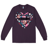 Plum dental life element heart Long Sleeve Tee - AdoDesignShop
