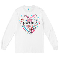 White dental life element heart Long Sleeve Tee - AdoDesignShop