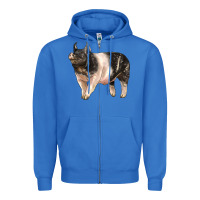 True Royal hampshire pig Zipper Hoodie - LillyAllenDesigns
