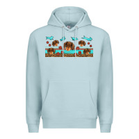 Blue Mist dachshund wiener dog Premium Hoodie - Jasminsmagicworld