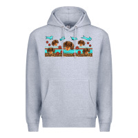 Heather Grey dachshund wiener dog Premium Hoodie - Jasminsmagicworld