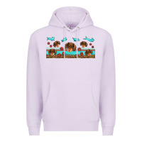 Lilac dachshund wiener dog Premium Hoodie - Jasminsmagicworld