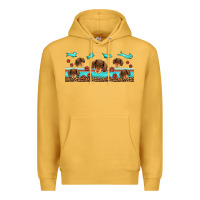 Mustard dachshund wiener dog Premium Hoodie - Jasminsmagicworld