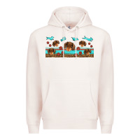 Pale Pink dachshund wiener dog Premium Hoodie - Jasminsmagicworld