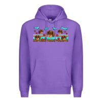 Purple dachshund wiener dog Premium Hoodie - Jasminsmagicworld