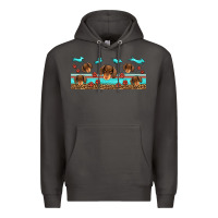 Smoke dachshund wiener dog Premium Hoodie - Jasminsmagicworld