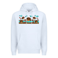 White dachshund wiener dog Premium Hoodie - Jasminsmagicworld