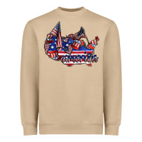 Mushroom america Heavyweight Sweatshirt - CowhideDigitalArt