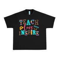 Black teach love inspire Urban Heavy Tee - AdoDesignShop