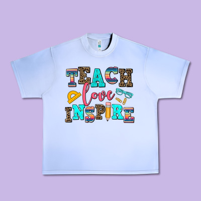 Teach Love Inspire Urban Heavy Tee Designed By Adodesignshop