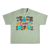 Oil Green teach love inspire Urban Heavy Tee - AdoDesignShop