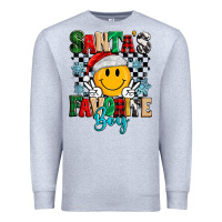 Heather Grey santas favorite boy Premium Sweatshirt - MaliasSmallBusiness