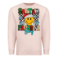 Pale Pink santas favorite boy Premium Sweatshirt - MaliasSmallBusiness