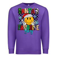 Purple santas favorite boy Premium Sweatshirt - MaliasSmallBusiness