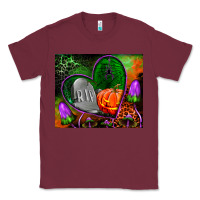 Burgundy halloween heart mouse pad Classic Tee - BundleAndBundleShop