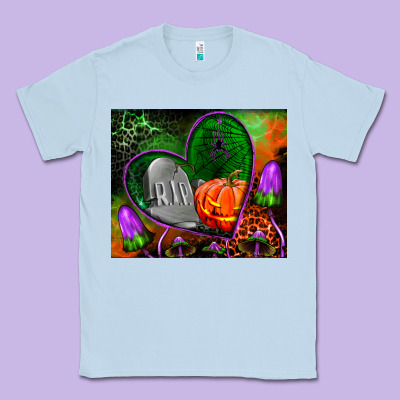 Halloween Heart Mouse Pad Classic Tee Designed By Bundleandbundleshop